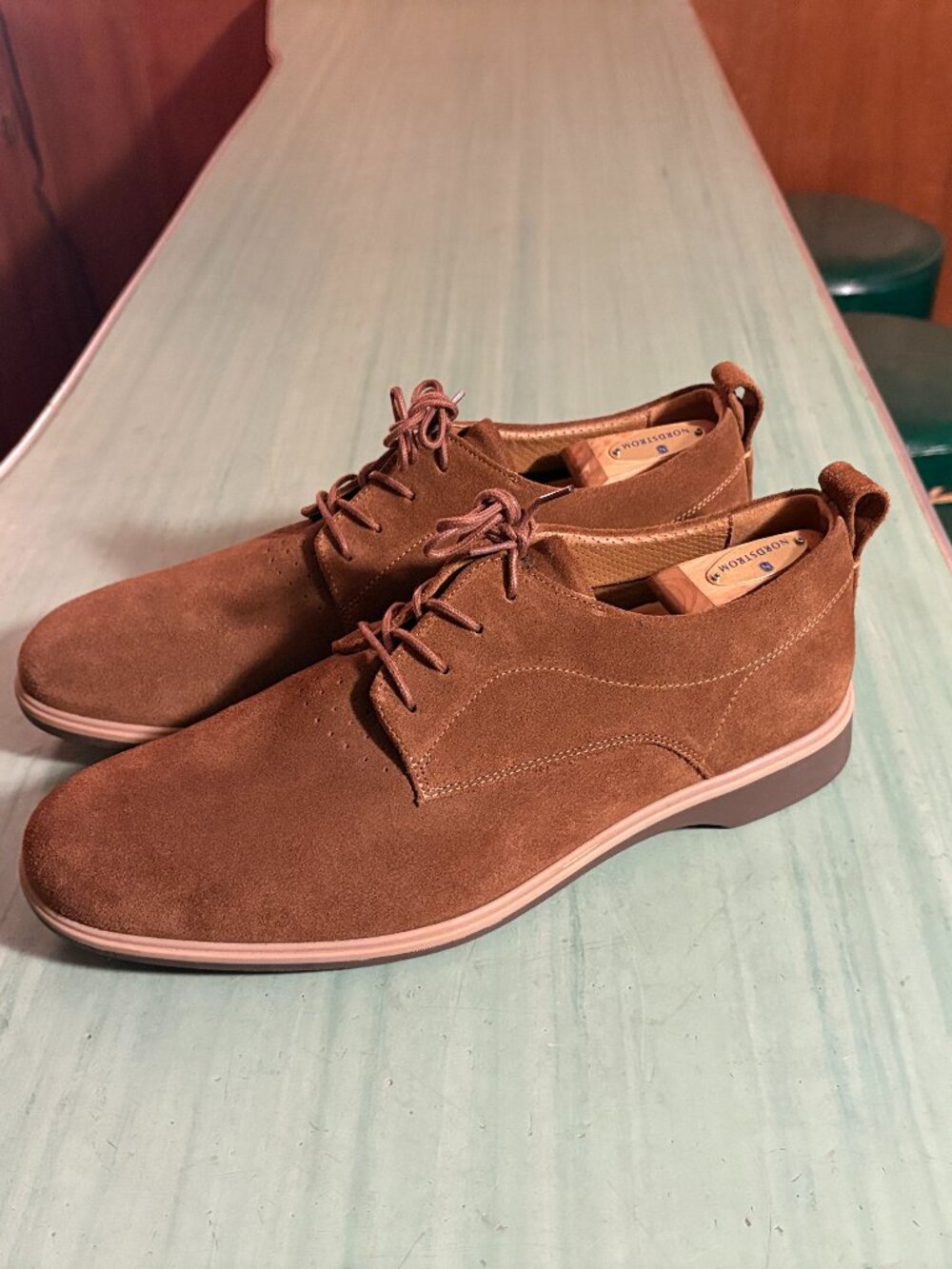 MINT Mens Amberjack The Original Italian Suede Grizzly Shoes Size 12 M Portugal